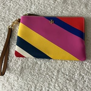 Tory Burch colorful wristlet